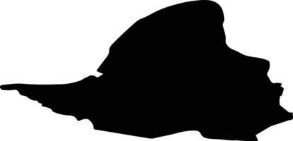 Tabores pag Latvia silhouette map vector