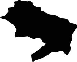 Tafresh Iran silhouette map vector