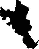Tailevu Fiji silhouette map vector