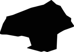Taishir Mongolia silhouette map vector