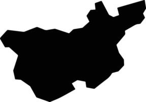 Takahashi Japan silhouette map vector