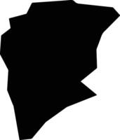 Takasu Japan silhouette map vector