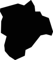 Takizawa Japan silhouette map vector