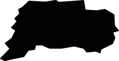Talachyn Belarus silhouette map vector