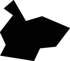 Taliaferro United States silhouette map vector