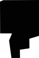 Tallapoosa United States silhouette map vector
