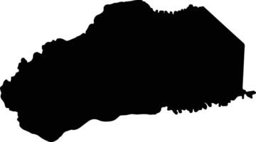 Tame Colombia silhouette map vector
