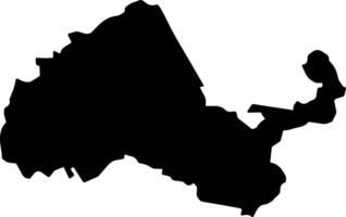 Tancoco Mexico silhouette map vector