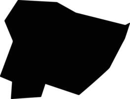 Tapera Brazil silhouette map vector