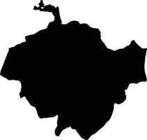 Tapanuli Utara Indonesia silhouette map vector