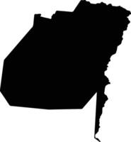 Taplejung Nepal silhouette map vector