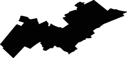 TARGU SECUIESC Romania silhouette map vector