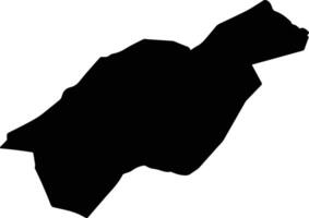 Tarialan Mongolia silhouette map vector