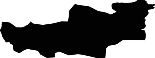 Tariat Mongolia silhouette map vector