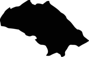 Tarom Iran silhouette map vector