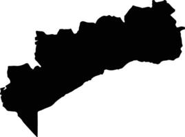 Tata Province Morocco silhouette map vector