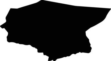 Tatvan Turkey silhouette map vector