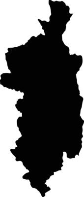 Taunggyi Myanmar silhouette map