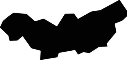 Taura Nigeria silhouette map vector