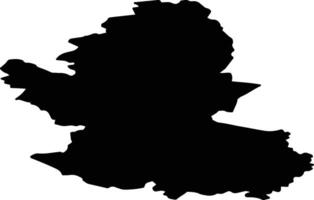Taurupes pag Latvia silhouette map vector
