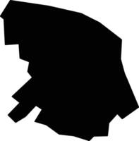 Tay Ho Vietnam silhouette map vector