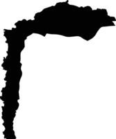 Tayybeh Jordan silhouette map vector