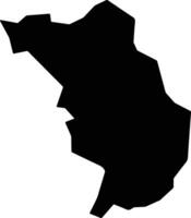 Tejutla Guatemala silhouette map vector