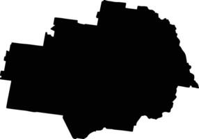 Temora Australia silhouette map vector