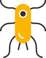 Escherichia coli Bacteria Icon Glyph Two Color vector