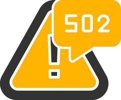 Gateway Error Bad Gateway Glyph Two Color vector