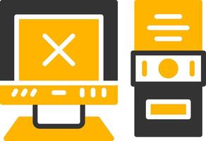 Obsolete Technology Replacement Need Glyph Two Color vector
