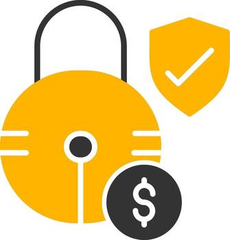 Predefined Fixed Price Project Glyph Two Color vector