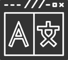 Language Switcher Dropdown Icon Glyph Two Color vector