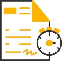 Project Completion Final DeadGlyph Glyph Two Color vector