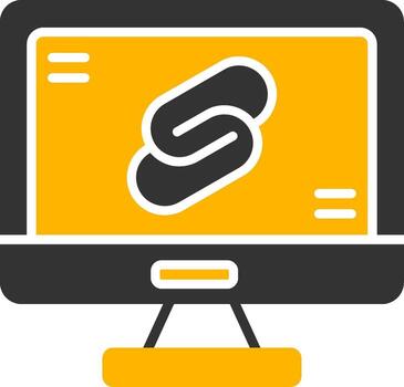 Svelte Reactive Component Icon Glyph Two Color vector