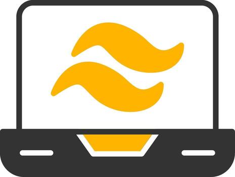 viento de cola utilidad clase sábana glifo dos color vector