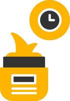 Radiance Boost Brightening Cream Glyph Two Color vector