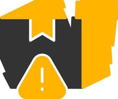 Production Quality Control Issues Glyph Two Color vector