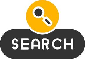 Search Query Button Glyph Two Color vector