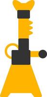 Vehicle Jack Stands Glyph Two Color vector