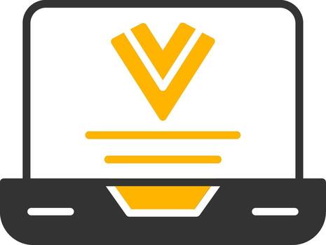 Vue js Web Framework Glyph Two Color vector