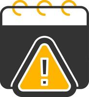 Session Expired Notification Glyph Two Color vector