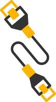 Durable Ethernet Network Cable Glyph Two Color vector
