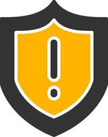 Authentication Failed Alert Glyph Two Color vector