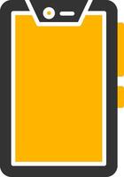 Touchscreen Smartphone Icon Glyph Two Color vector
