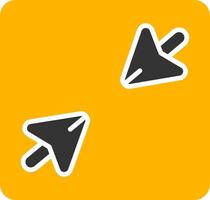 Minimize Program Screen Glyph Two Color vector