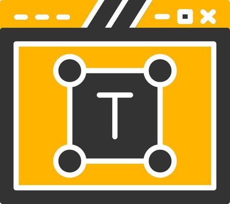 Clean Web Typography Style Glyph Two Color