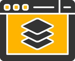 Full Stack Dev Toolbox Glyph Two Color vector