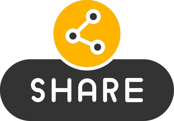 Share Post Button Glyph Two Color