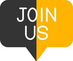 Invitation to Join Us Glyph Two Color vector